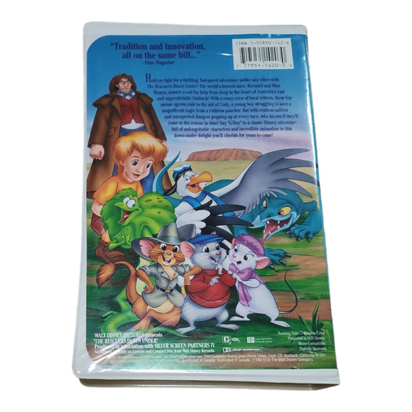 The Rescuers Down Under VHS Summer Lead 1991 - Picture 2 of 5